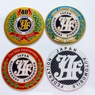 1 X 90mm Big JAF JAPAN AUTOMOBILE FEDERATION Car Auto Motor Emblem Sticker JAF Badge The 50th Annive