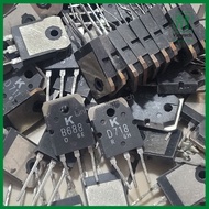 10 pieces of D718 transistor and B688 Disassemble transistor D718 B688 with glossy copper back, beau