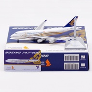 YY Wings 1: 400 Singapore Airlines Boeing B747-400 9V-SMZ Alloy Aircraft Model