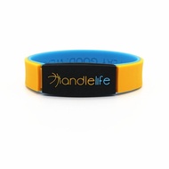 Trendy American Basketball Sports Deuce brand Letter Creed Good Luck Energy Silicone Sports Bracelet