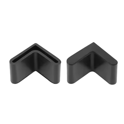 Uxcell 8-24pcs Rubber Furniture Covers Angle Caps L Shaped 24x24x3/29x29x4/34x34x3/38x38x3/50x50x4mm