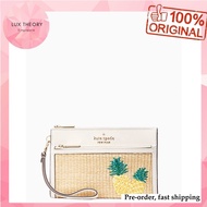 Pre-order: Kate Spade Pineapple Medium Wristlet In Parchment Multi k7189