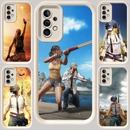 M-8 PUBG White Casing for Samsung A25 A55 A24 A36 A54 A15 S25 Ultra A14 A16 A04s A56 A05S A34 A35 5G