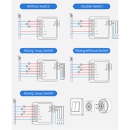 ⭐READY STOCK ⭐ZigBee Tuya Smart Switch 10A 2/3/4 Gang 2-way control Home Automation Module