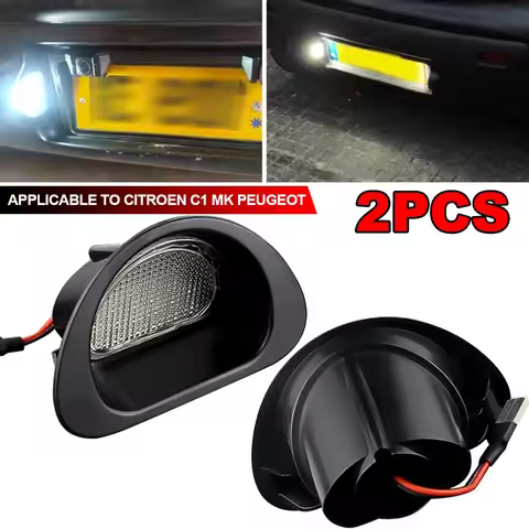 1/2pcs Canbus LED License Number Plate Light For Peugeot 107 05-14 For Citroen C1 MK I 05-13 Replace