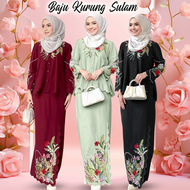JOJOBars BAJU KURUNG MODEN 2024 Embroidery Aulilia Sulam Plain baju raya 2024 viral baju raya 2024 baju kurung raya 2024 viral muslimah women wear