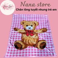 Children's velvet blanket - Soft and smooth velvet blanket - size 0.95mx1.15m [Nana.store]