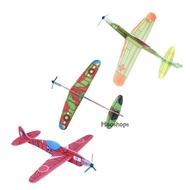 Flying Gliders Diy เครื่องบินโฟม เครื่องบินร่อนของเล่น สำหรับประกอบเอง ขนาด 19 ซม ของเล่นสําหรับเด็ก คละสี