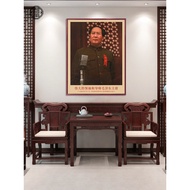 Lukisan dinding potret Pengerusi Mao, seni dinding upacara penubuhan 1949, foto Mao Zedong, lukisan 