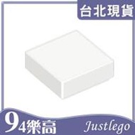 [94JustLEGO]F3070 樂高積木 Tile 1 x 1 with Groove 平板 白色