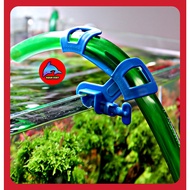 Plastic aquarium water change pipe clamp holds 20 Li water pipe