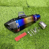51mm Universal Motorcycle Exhaust Escape Pipe Muffler With Db Killer For Er6n Z900 Z800 F800gs S1000