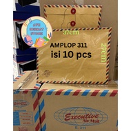 [10 pcs] Air Mail Brown Envelope Executive Rope 311