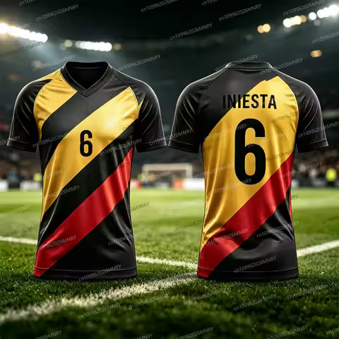 2026 Commemorate Belgium INIESTA Jersey T-shirt men Fan Jersey Summer Men Jersey Quick Drying Traini