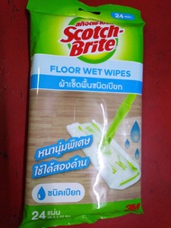 สั่ง6ชิ้น แถมพวงกุญแจ*สินค้าใหม่**3M แท้ Scotch-brite easy sweeper สก๊อตช์-ไบรต์®ผ้าเช็ดเก็บฝุ่น ผ้า