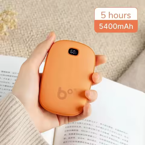 5400mAH Hand Warmers Rechargeable 3S Instant Heat USB Power Bank Portable Electric Heater With LED D