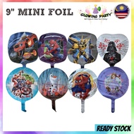 CARTOON 9" Mini Foil Balloon