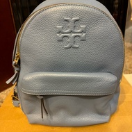 Tory Burch 經典Logo素面牛皮流蘇後背包