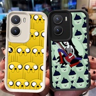 XI18 Adventure Time Casing for VIVO Y33e IQOO Z9X 13 Z9 Y75 Y83 Y01 Z10 Y73 V17 5G Black White