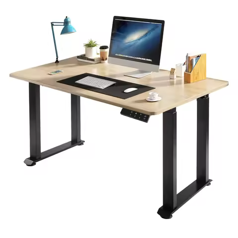 4 Legs Standing Desk Frame, Dual Motor Adjustable Desk Rack Frame with LED Screen 37.4-62.99in Beari