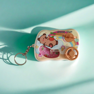 Mini Car Adventure Game Console Steering Wheel Keychain Pendant