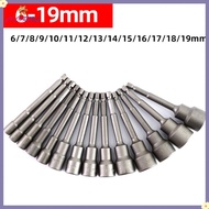 【COLORFUL】100mm Long 6mm-19mm Hexagon Nut Driver Drill Bit Socket Wrench Extension Sleeve❀