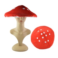 Mushroom Hat for Kids Decor Red Gnome Men Hats Funny
