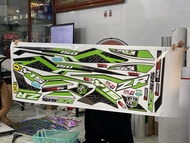 tem rời xanh đen dán xe ex 150 mẫu Y15ZR