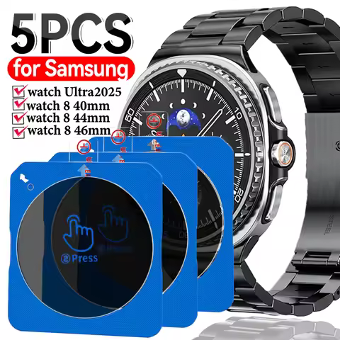5/1pcs Anti-spy Tempered Glass for Samsung Galaxy Watch 8 40 44mm Classic 46mm Ultra2025 Screen Prot