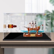 Acrylic Display Box For Lego 21313 Ship in a Bottle Figurine Case Transparent Storage Box