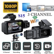 Camera Hành Trình Xe Hơi 1080P 3 Mắt S15 và Camera hành trình CARCAM Q3 WIFI