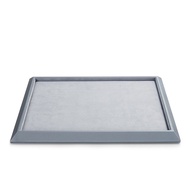 Oirlv ต่างหูแหวนสร้อยคอหนัง PU สร้อยข้อมือนาฬิกาเครื่องประดับผู้จัดแสดงถาดเครื่องประดับร้านค้าจัดเก็