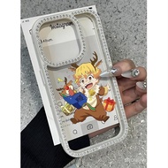 Ghost Slayer CartoonBinoculars Diamond Model  For iPhone 12 16 11 13 14 15 16PRO 15PRO 14PROMAX 11PR