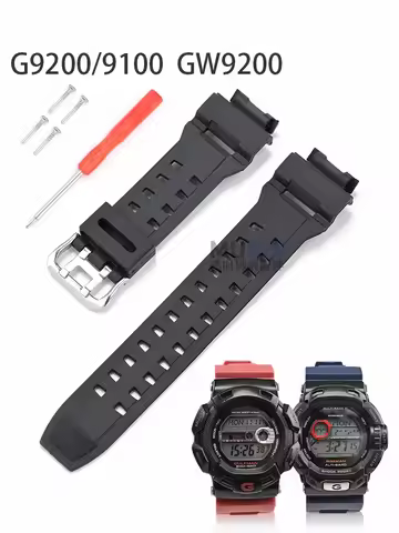 Waterproof Resin Watch Strap For Casio G-SHOCK G9200 GW9200 GW9101 GW9102 GW9110 GW9125 Men Women Si