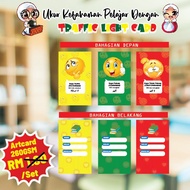 Traffic Light Card(260gsm Tebal) Set Kad Traffic Light 4 Bahasa Alat Bantu Mengajar Set Kad Traffic 