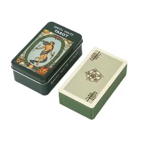 Smith Waite Iron Tarot Cards Games Paper Manual 10x6x4cm