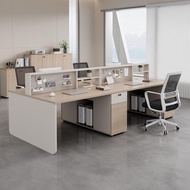 2 4 Person Office Workstation Desk Chair Set Modern Staff Computer Table Employee Office Furniture