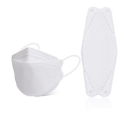 【Ready  stock】50pcs/100 pcs  5 ply kn 95 masks pm 2.5 5 layers of reusable protective mask white mask kn 95 5 ply n 95