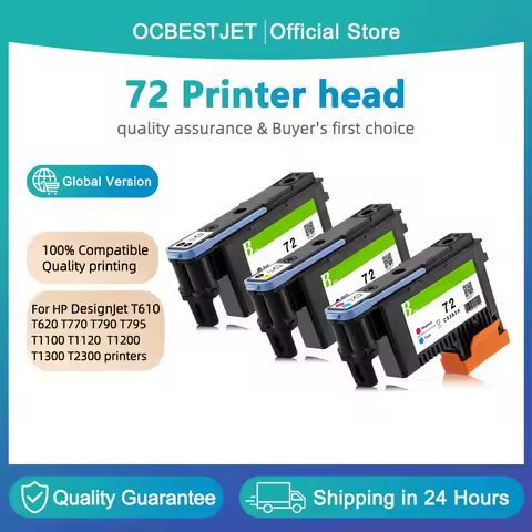 Quality Printer head For HP 72 Printhead For HP DesignJet T610 T620 T770 T790 T795 T1100 T1120 T1200