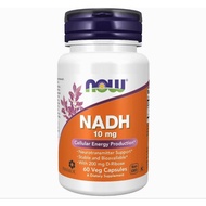NOW Supplements NADH 10 mg 60 Capsules