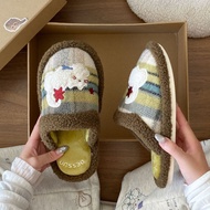 2025 Winter Flat Furry Slippers for Women, Fashionable Plush New Style Slippers for Outdoor Wear, Me