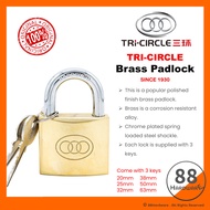 Original Tri Circle padlock / kunci mangga/ security padlock / kunci / door hardware / padlock / har