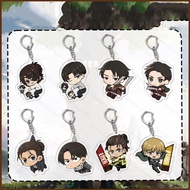 MG1 Attack on Titan Acrylic Keychain Mikasa Ackerman Pendant Erwin Smith Bag Accessories Anime Perip