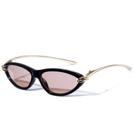 Cyxus Cat-Eye Retro Sunglasses Unique Knot-Detailed Temple Trendy Sun Glasses 1344