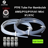 Untuk Tiub Ptfe Bambu Lab 2 5mm 4mm P1S P1P AMS A1 Mini 3D Printer Teflonto Pipe X1C Bambulab Ptfe C
