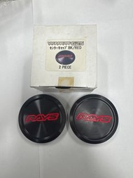 RAYS VOLK Racing G25 輪轂蓋 BK/RED鈴cap
