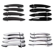 Suitable for BMW F39 F46 F47 F48 F15 F16 Piano Black Handle Decorative Door Handle Carbon Fiber Patt
