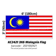 Flag Malaysia(Polyster) 2x4 / 3x6Bendera Malaysia