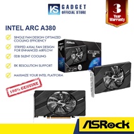 VGA / ASROCK INTEL ARC A380 CHALLENGER ITX 6G OC / 6GB DDR6 / BASE 2250MHZ / 3Y WARRANTY /