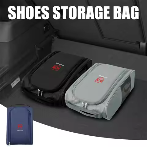 1PCS Portable Oxford Cloth Travel Shoe Storage Bag Car Accessories For Dodge Durango Caliber Challen